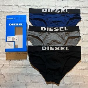 DIESEL MEN'S 3pk - ANDRE Underwear Cotton Blend Briefs Size M